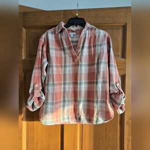 Women's L.L. Bean Signature Relaxed Hemp-Blend Popover Shirt